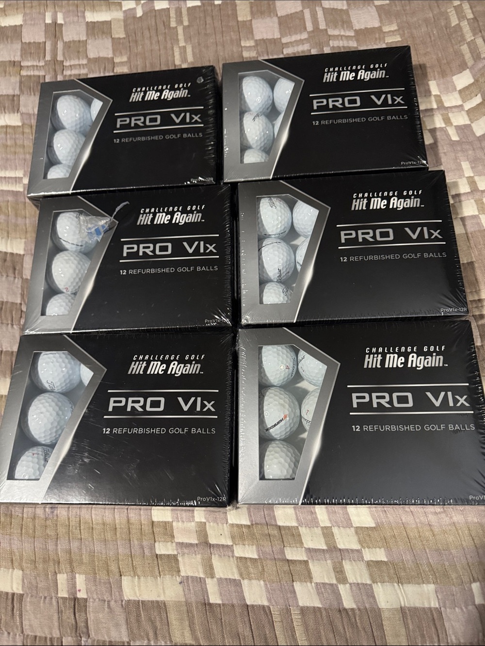 PRO V1x Refurbished Golf Balls - White -6 boxes 72 balls